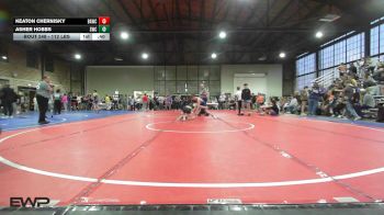 112 lbs 2nd Place - Keaton Chernisky, Broken Arrow Wrestling Club vs Asher Hobbs, Salina Wrestling Club