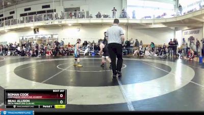 100 lbs Semifinal - Roman Cook, Contenders Wrestling Academy vs Beau Allison, Delta Wrestling Club Inc.