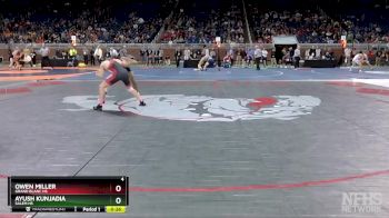 D1-138 lbs Cons. Round 3 - Owen Miller, Grand Blanc HS vs Ayush Kunjadia, Salem HS