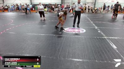 95 lbs Round 1 (6 Team) - Cale Wimberly, Team Palmetto vs Zyion Lewis, Florida Scorpions