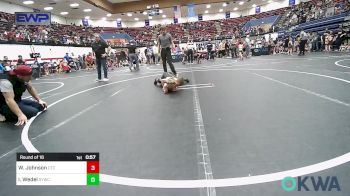 58 lbs Round Of 16 - Wake Johnson, Comanche Takedown Club vs Isaac Wedel, Saints Youth Wrestling Club