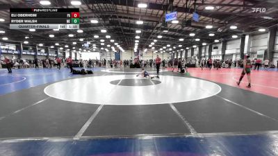 90 lbs Quarterfinal - Eli Oberheim, PA vs Ryder Walsh, ME