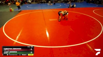 105 lbs Champ. Round 1 - Casey Sisneros, Bemidji vs Christian Zibrowski, LARP