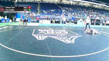 Girls-105 lbs Cons. Round 3 - Isla Gomez, Gladstone (Girls) vs Abigail Judy, Marshall (Girls)