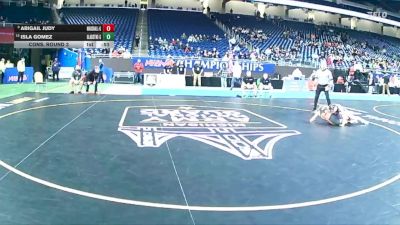 Girls-105 lbs Cons. Round 3 - Isla Gomez, Gladstone (Girls) vs Abigail Judy, Marshall (Girls)