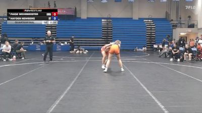 145 lbs Quarterfinal - Paige Wehrmeister, Unattached vs Hayden Newberg, Indiana Tech