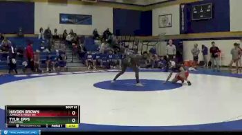 141 lbs Champ. Round 2 - Hayden Brown, Johnson & Wales (RI) vs Tylik Epps, Castleton