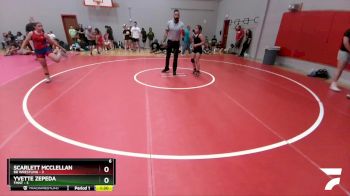 114 lbs Round 1 (6 Team) - Scarlett McClellan, BB Wrestling vs Yvette Zepeda, TMNT