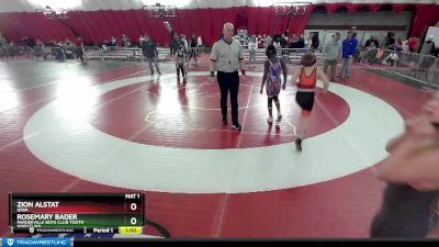 96-97 lbs Round 3 - Zion Alstat, Iowa vs Rosemary Bader, Pardeeville Boys Club Youth Wrestling