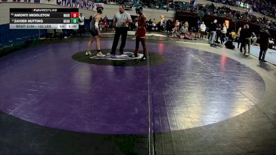 132 lbs Consi Of 8 #1 - Amonti Middleton, Marion vs Zavier Nutting, Academic Magnet
