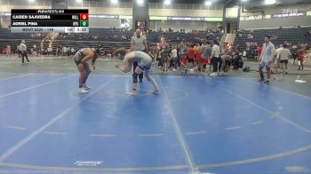 149 lbs Quarterfinal - Caiden Saavedra, Williams Baptist vs Adriel Pina, University Of Central Florida