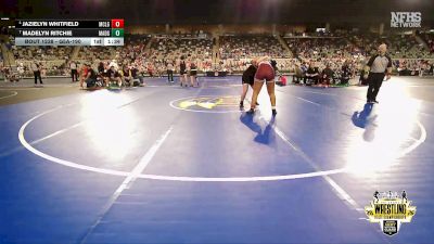 G5A-190 lbs Quarterfinal - Madelyn Ritchie, MADILL (Girls) vs Jazielyn Whitfield, MCLAIN (Girls)