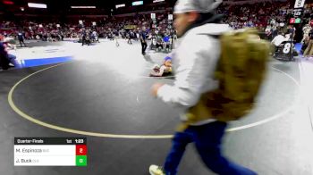 160 lbs Quarterfinal - Mason Espinoza, Buchanan (CS) vs Joe Buck, Clovis (CS)