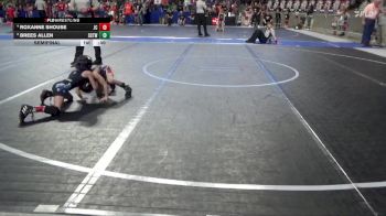 45 lbs Semifinal - Brees Allen, Stanton County Trojans Wrestling vs Roxanne Shouse, Junction City