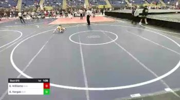 65 lbs Semifinal - Garrett Williams, Summit Wr Ac vs Alfredo Vargas, Slyfox Academy