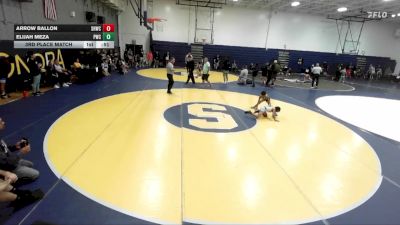 56 lbs 3rd Place Match - Elijah Meza, Pounders Wrestling Club vs Arrow Ballon, Savage House Wrestling Club