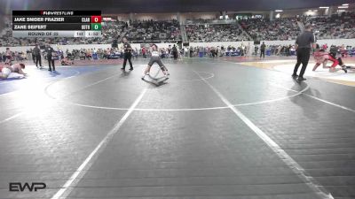 133 lbs Round Of 32 - Jake Snider Frazier, Claremore Wrestling Club vs Zane Seifert, Guthrie