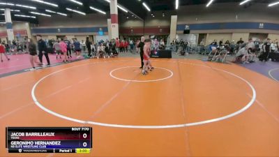 113 lbs Cons. Semi - Jacob Barrilleaux, Texas vs Geronimo Hernandez, NB Elite Wrestling Club