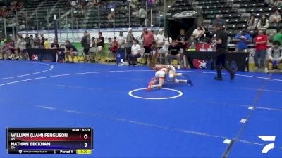 63 lbs 3rd Place Match - William (Liam) Ferguson, GA vs Nathan Beckham, CA