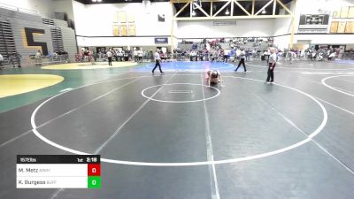 157E lbs Rr Rnd 1 - Mark Metz, Army West Point vs Kaleb Burgess, Buffalo