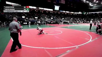 100 lbs Quarterfinal - Bryce Books, GAW1 vs Logan Shaw, MVL1