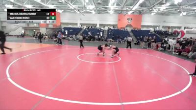 133 lbs 1st Place Match - Derek Bernardino, St. John Fisher vs Jackson Rush, RIT