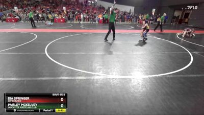 70 lbs Quarterfinal - Paisley Mckelvey, Lancaster Wrestling Club vs Dia Springer, Cumberland