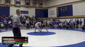 141 lbs Semis & Wb (16 Team) - James Rodriguez, Castleton University vs Hayden Brown, Johnson & Wales (RI)