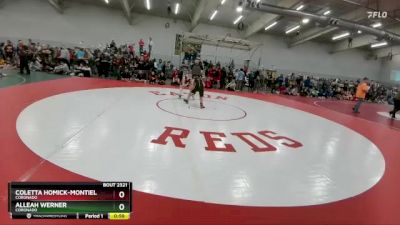 120 lbs Cons. Round 2 - Alleah Werner, Coronado vs Coletta Homick-Montiel, Coronado