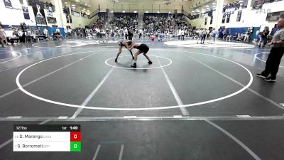 127 lbs Round Of 32 - Dominic Marengo, Cincinnati La Salle vs Salvatore Borrometi, St. Peter's Prep