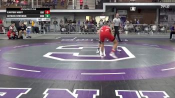 133 lbs Round 2 (4 Team) - Jayson Stevens, Cornell College vs Carter West, Central