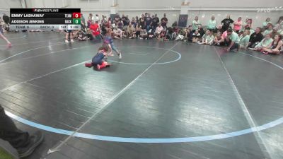 52 lbs Semifinal - Emmy Lashaway, Team Ohio - G vs Addison Jenkins, Backyard Barbies Pink - G