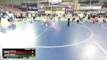 100 lbs Cons. Round 2 - Jacob Kranz, Pinnacle Wrestling Club vs Isaiah Tuttle, Nebraska