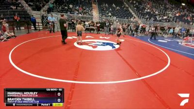 92 lbs Quarterfinal - Marshall Housley, Diamondville Wrestling Club vs Brayden Twibell, Touch Of Gold Wrestling Club