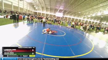 75 lbs Cons. Round 4 - Devin Frye, Eastern Oregon Elite vs Landon Caro, Mat Demon WC