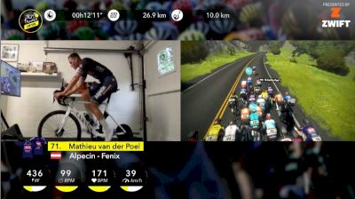 Highlights: MVDP Denied In Virtual Tour de France Stage 1