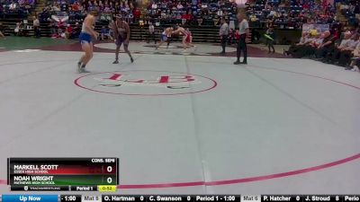 1 - 150 lbs Cons. Semi - Noah Wright, Mathews High School vs Markell Scott, Essex High School