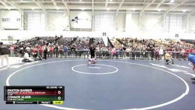 54 lbs Cons. Round 3 - Paxton Barber, Brockport Jr. Blue Devils Wrestling Club vs Connor Alger, Club Not Listed