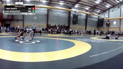 106 lbs Champ. Round 2 - Niko Odiotti, Loyola Academy vs Alex Huddleston, Brownsburg