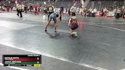 122 lbs Champ. Round 2 - Amaya Hinojosa, Team Colorado vs Natalie Smith, Team Kansas