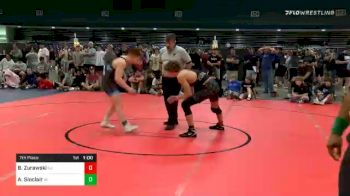 170 lbs 7th Place - Brock Zurawski, NJ vs Aeoden Sinclair, WI