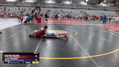 126 lbs Quarterfinal - Colton Wilson, Ozark Youth Wrestling vs Adam Bogart, McDonald County High School Wrestling