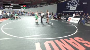 4A Boys 285 lbs Cons. Semi - Skylar Folau, Marshfield Boys vs Kaleb Lillie, Pendleton Boys