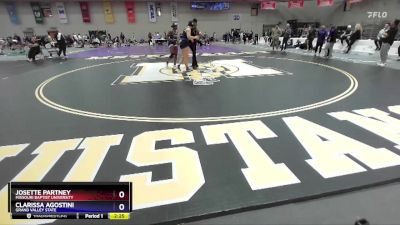 160 A Champ. Round 2 - Clarissa Agostini, Grand Valley State vs Josette Partney, Missouri Baptist University