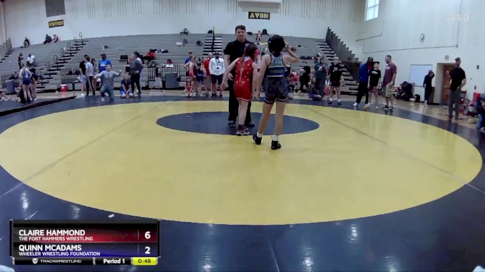 62 lbs Round 3 - Claire Hammond, The Fort Hammers Wrestling vs Quinn ...