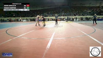 Quarterfinal - Kevin LINVILLE Jr, Skiatook Bulldog Wrestling vs Hagan Compton, Sallisaw JH