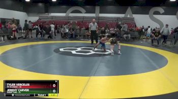 90 lbs Quarterfinals (8 Team) - Jeremy Carver, Short Time vs Tyler Verceles, PA Alliance