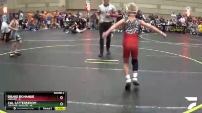 70 lbs Round 2 (6 Team) - Cal Satterstrom, The Funky Singlets vs Drake Donahue, Ares Red