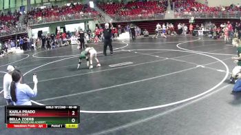 46-48 lbs 1st Place Match - Bella Zoerb, Warrior Wrestling Academy vs Karla Prado, Nebraska Boyz