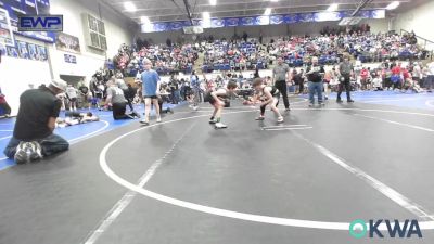 76 lbs Consi Of 4 - Hudson Smith, Salina Wrestling Club vs Owen Schiltz, Verdigris Youth Wrestling